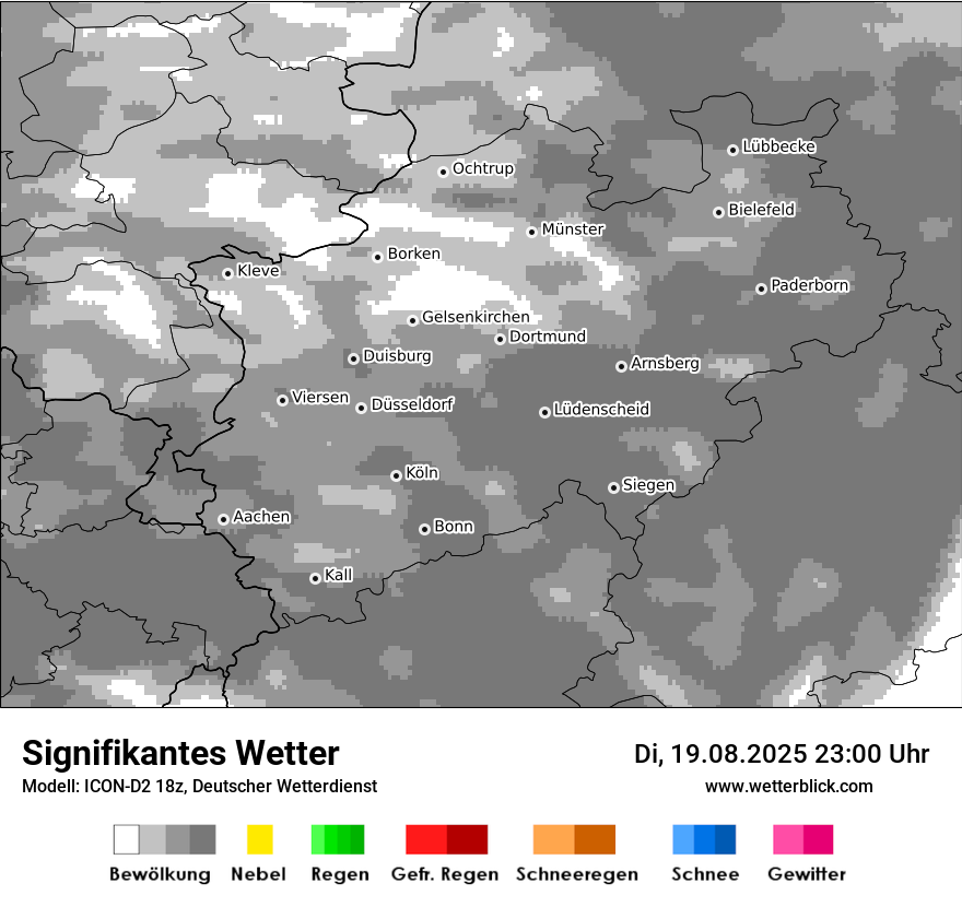 Modellkarten Signifikantes Wetter
