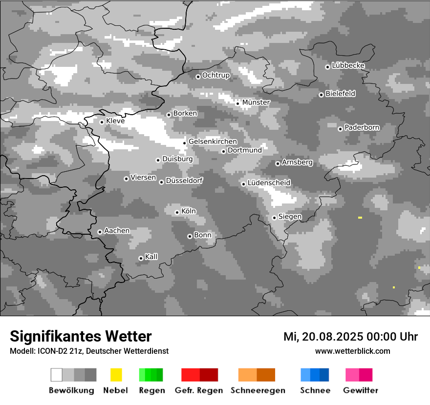 Modellkarten Signifikantes Wetter