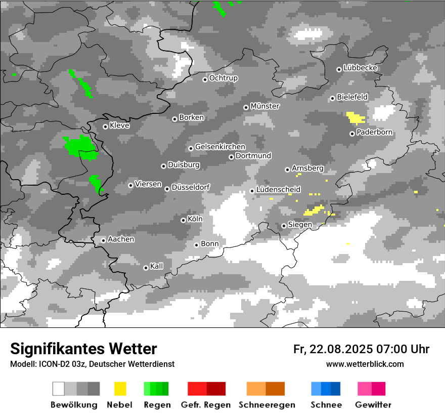 Modellkarten Signifikantes Wetter