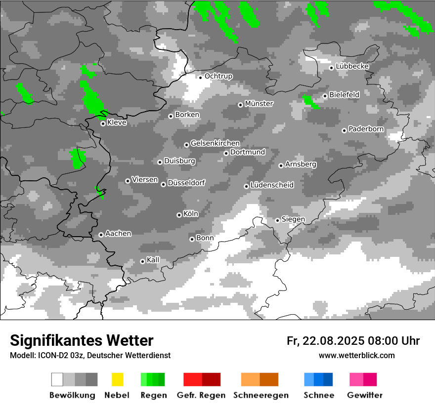 Modellkarten Signifikantes Wetter