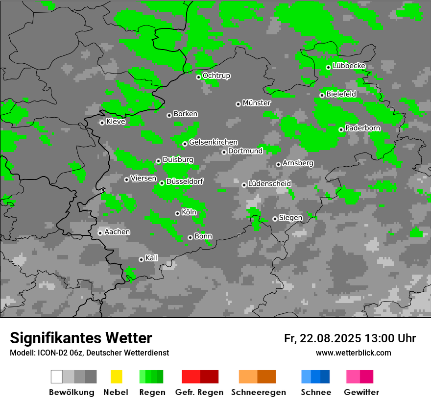 Modellkarten Signifikantes Wetter