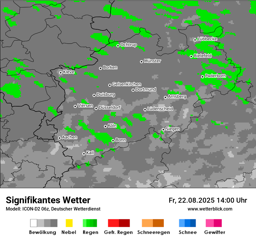 Modellkarten Signifikantes Wetter