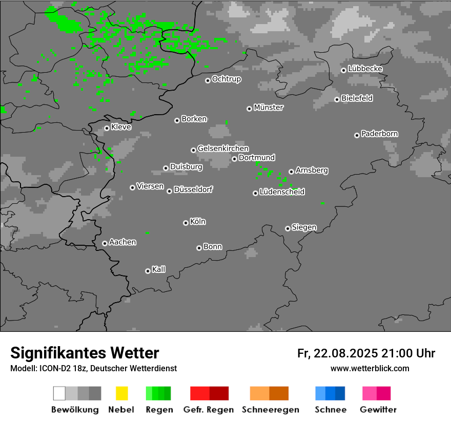 Modellkarten Signifikantes Wetter