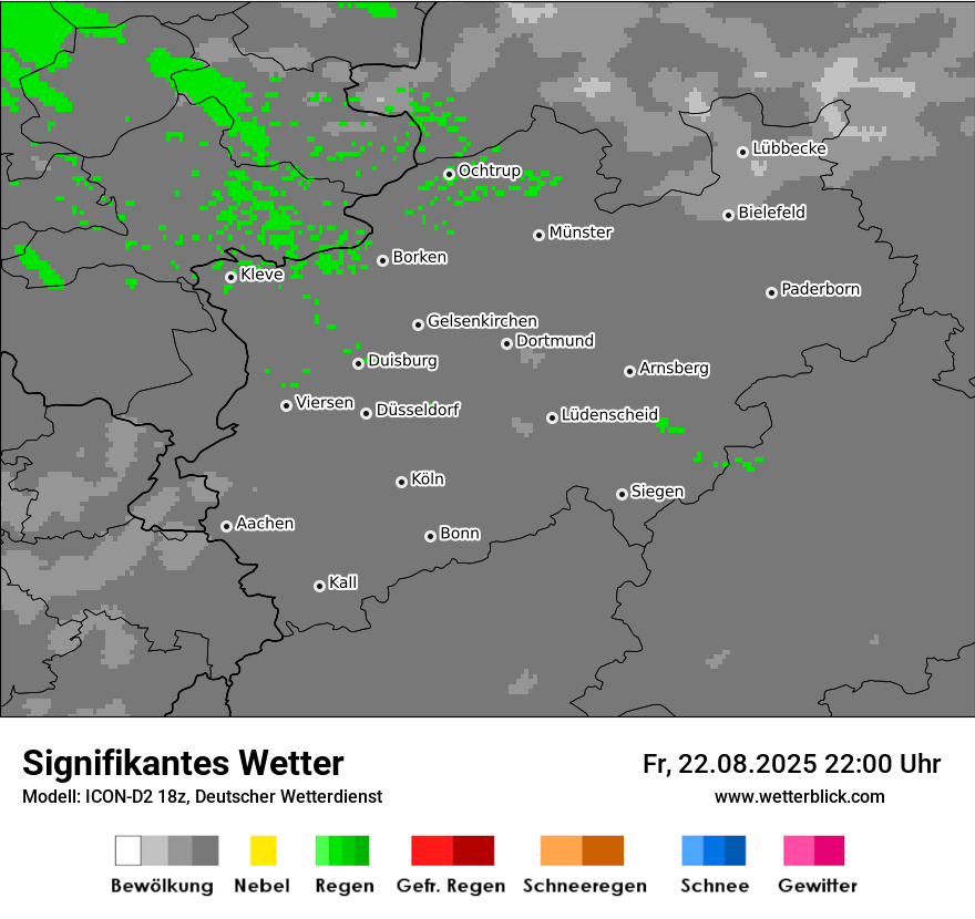 Modellkarten Signifikantes Wetter