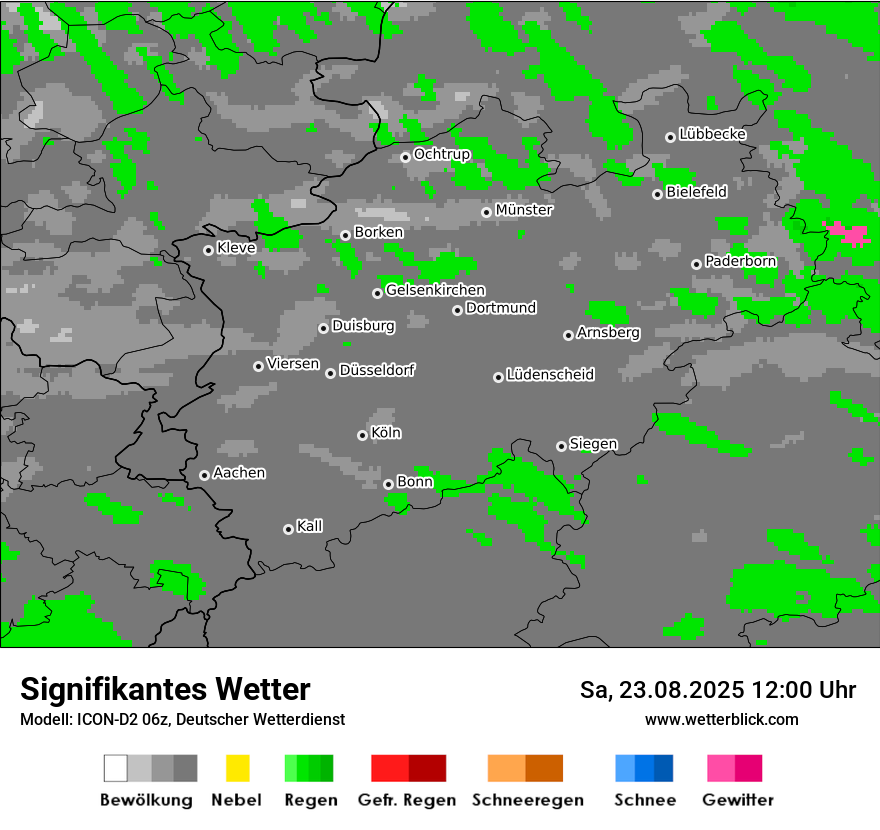 Modellkarten Signifikantes Wetter