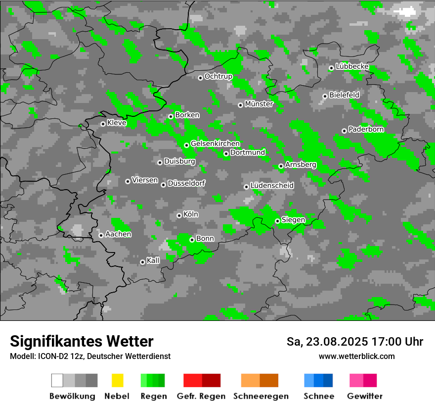 Modellkarten Signifikantes Wetter