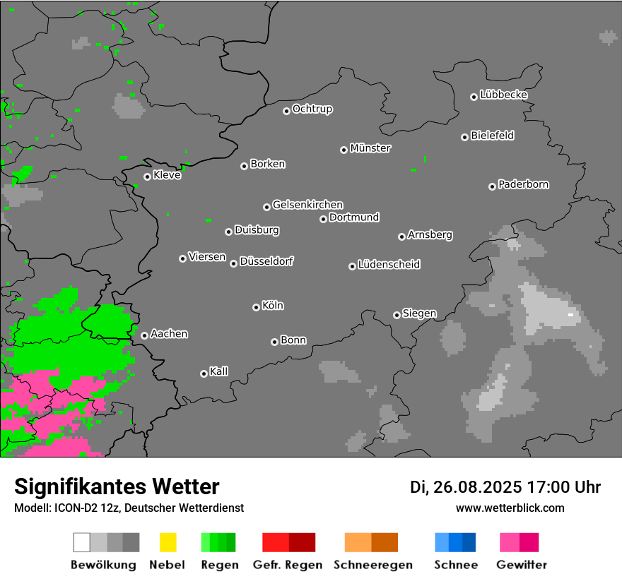 Modellkarten Signifikantes Wetter