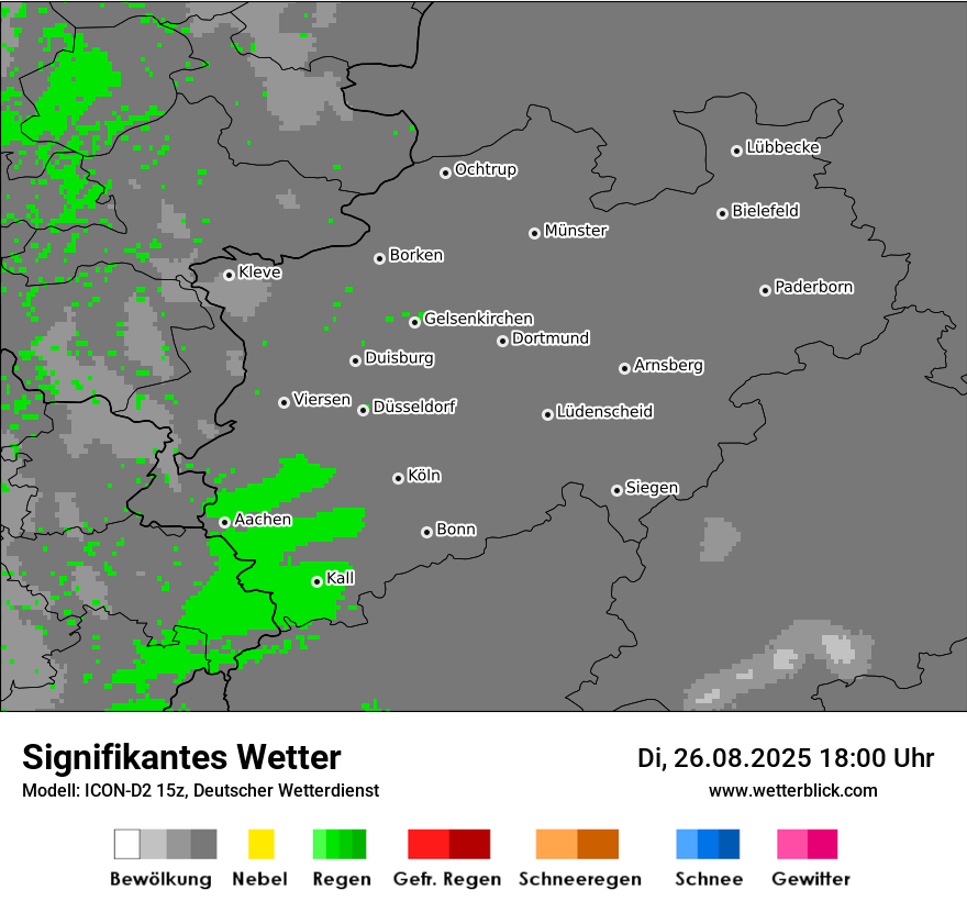 Modellkarten Signifikantes Wetter