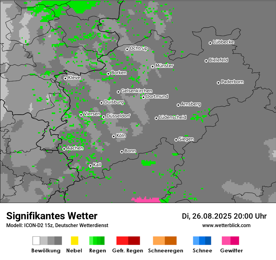 Modellkarten Signifikantes Wetter