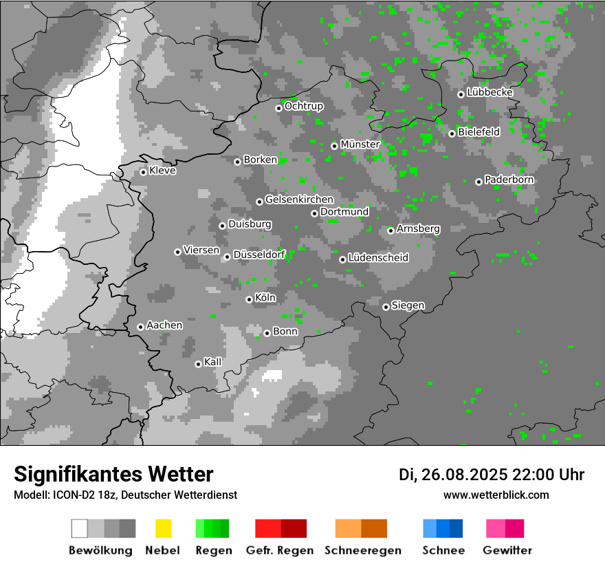 Modellkarten Signifikantes Wetter