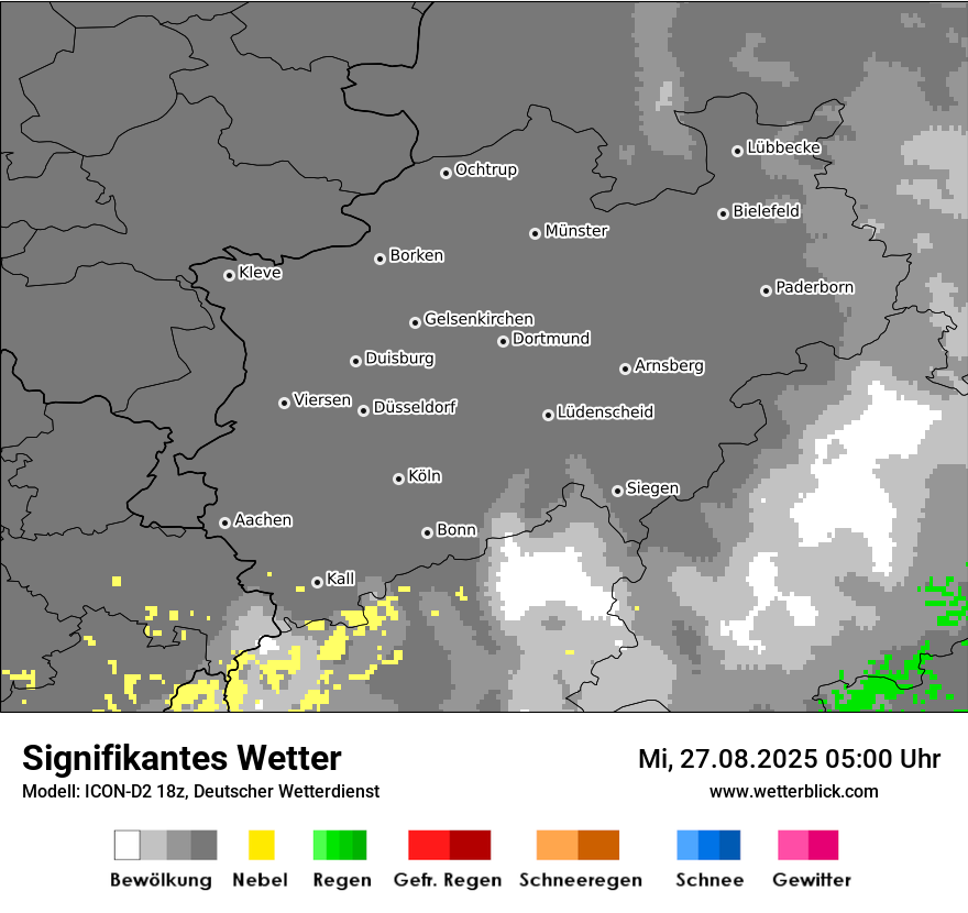 Modellkarten Signifikantes Wetter