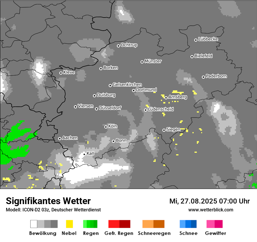 Modellkarten Signifikantes Wetter