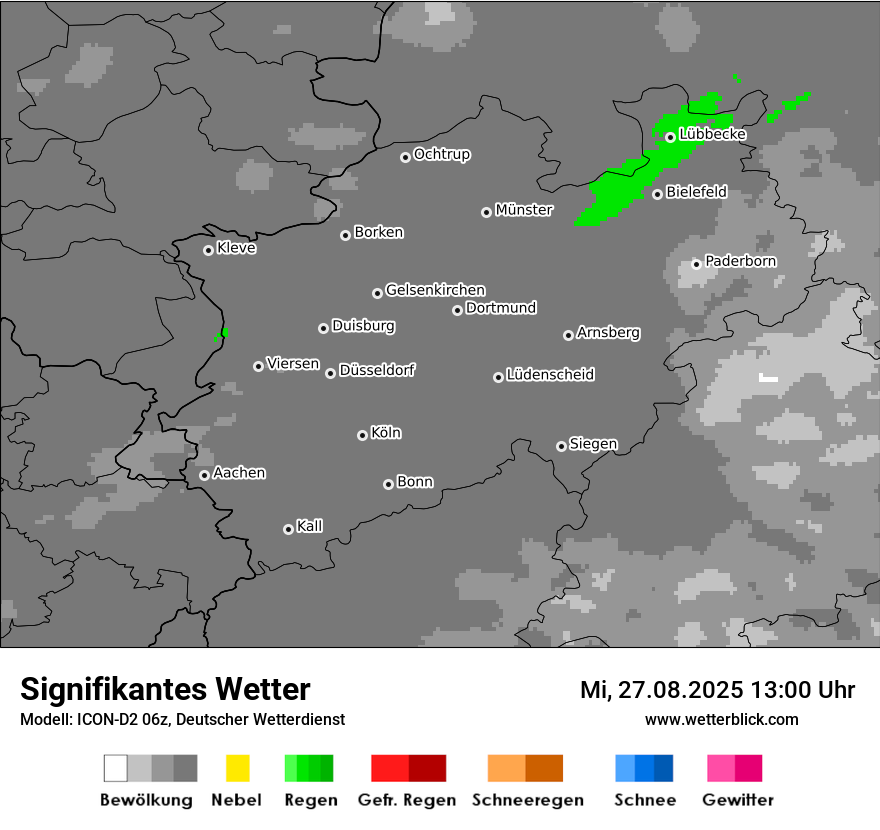 Modellkarten Signifikantes Wetter