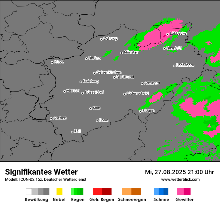 Modellkarten Signifikantes Wetter