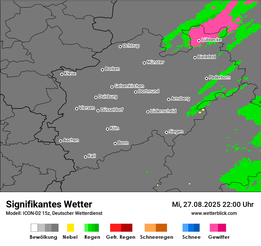 Modellkarten Signifikantes Wetter