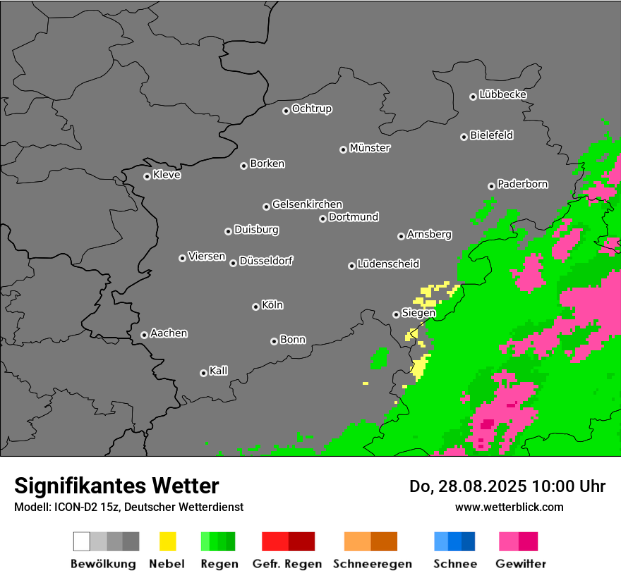 Modellkarten Signifikantes Wetter