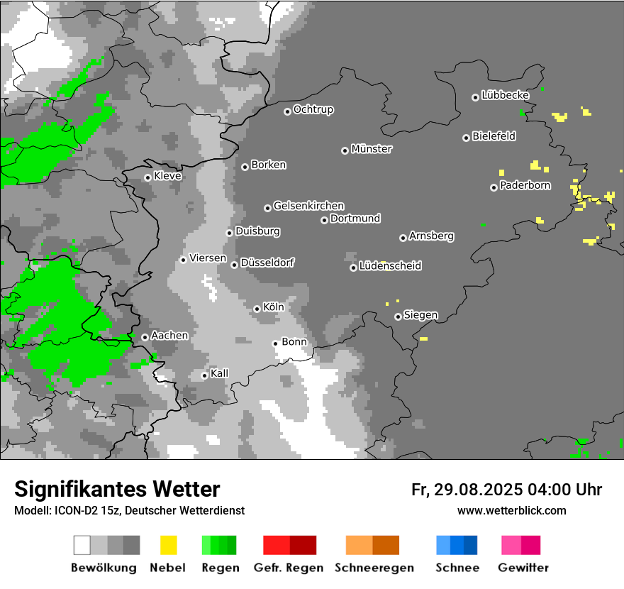 Modellkarten Signifikantes Wetter