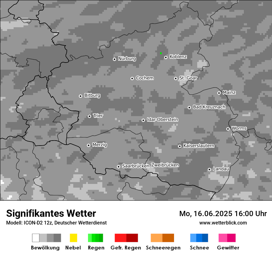Modellkarten Signifikantes Wetter