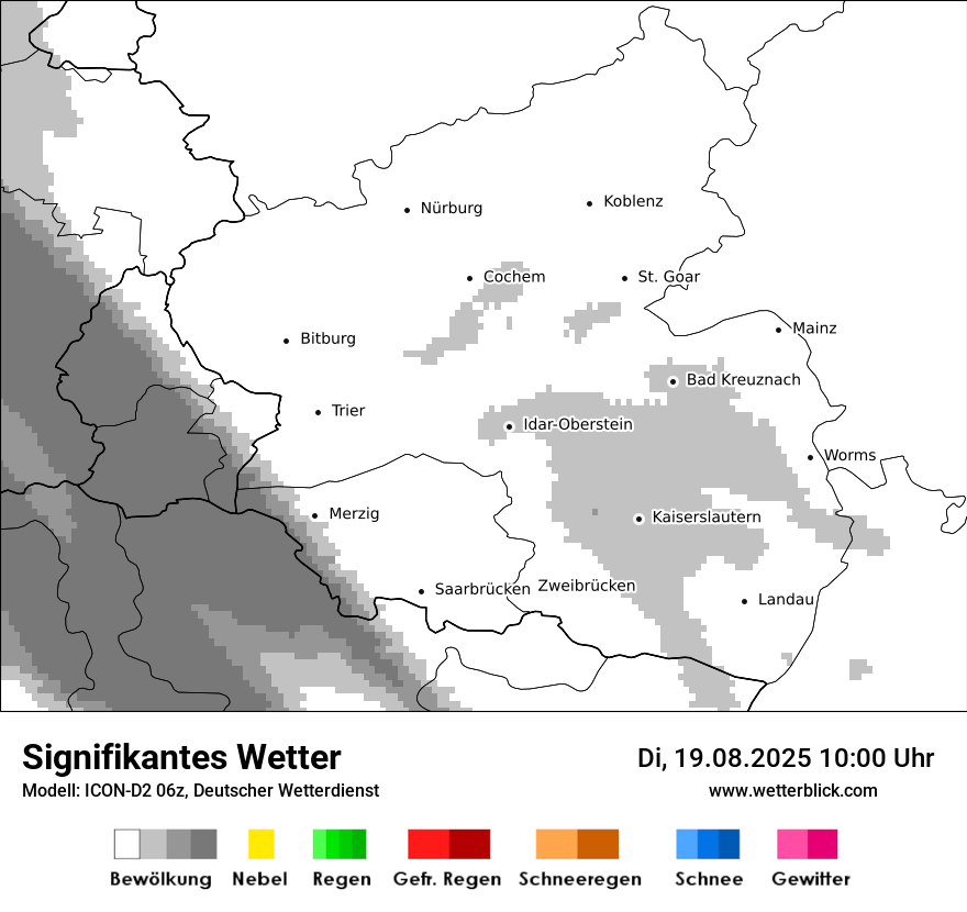Modellkarten Signifikantes Wetter
