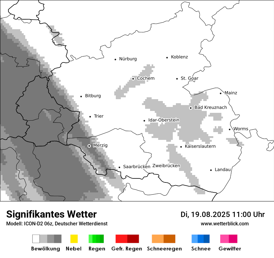 Modellkarten Signifikantes Wetter