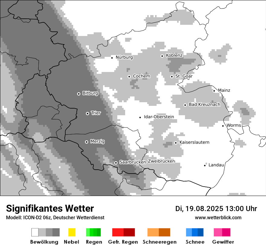 Modellkarten Signifikantes Wetter