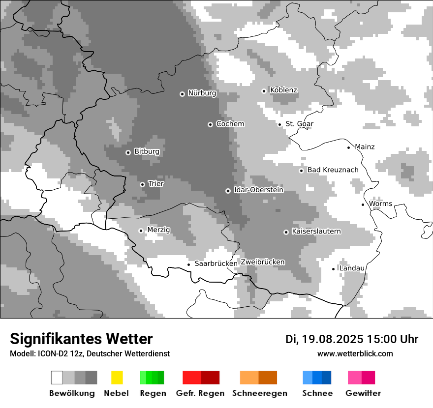 Modellkarten Signifikantes Wetter