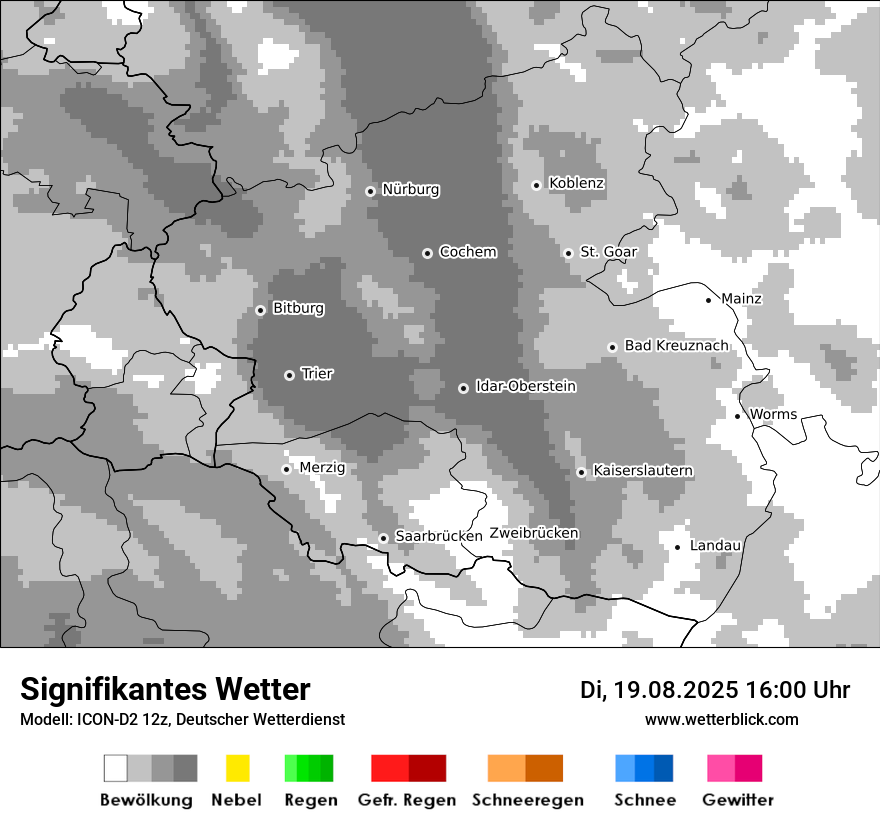 Modellkarten Signifikantes Wetter
