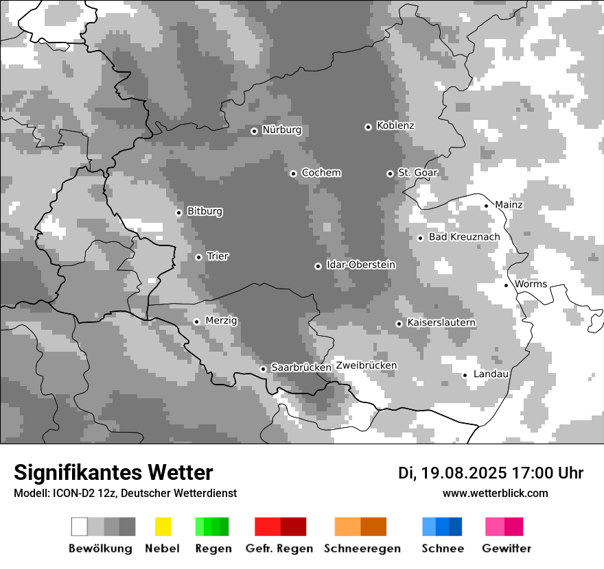Modellkarten Signifikantes Wetter