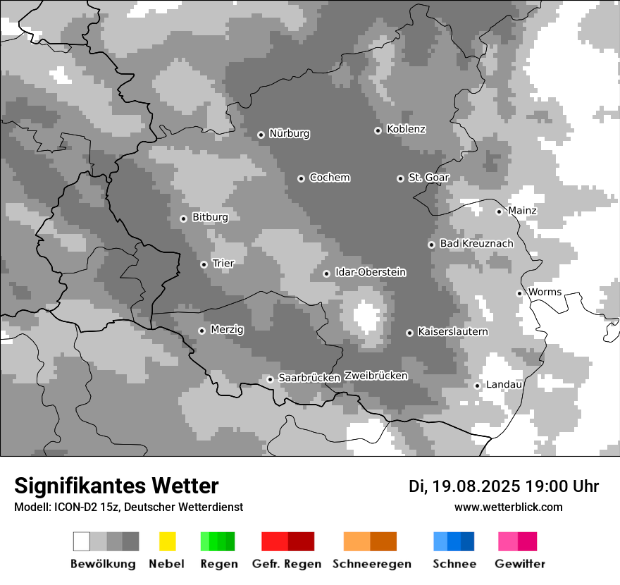Modellkarten Signifikantes Wetter