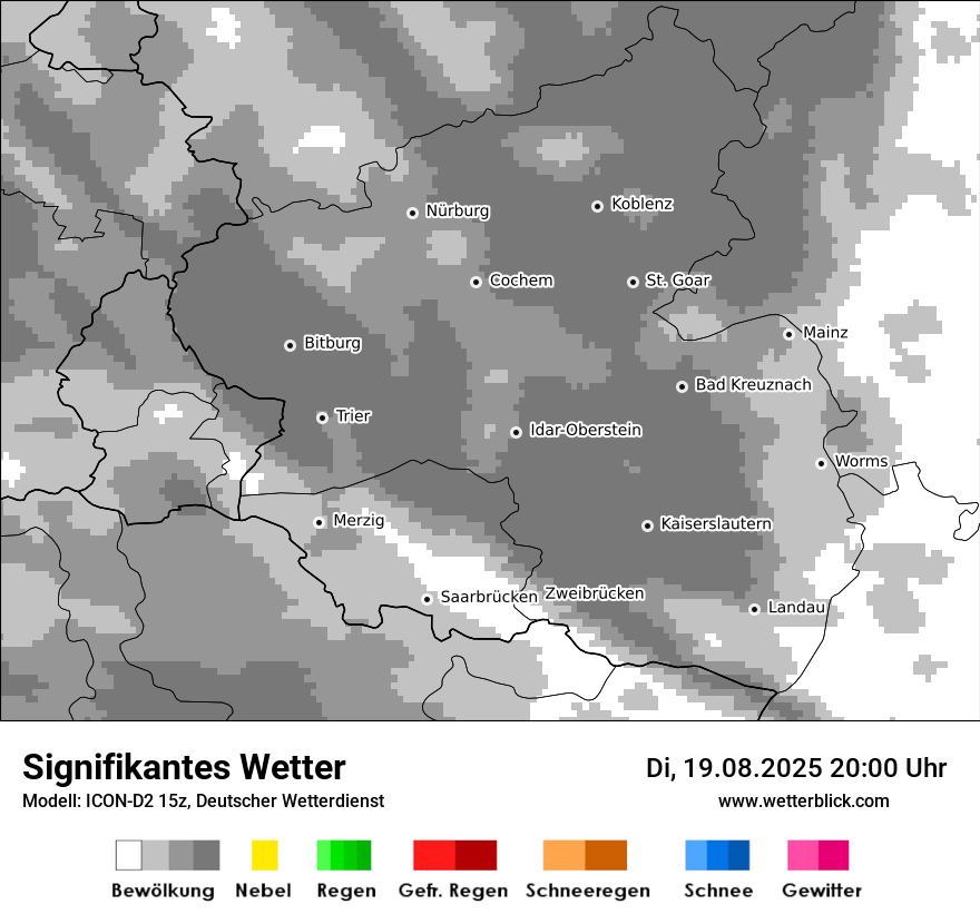 Modellkarten Signifikantes Wetter