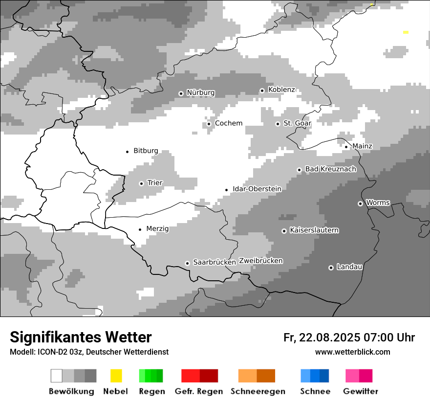 Modellkarten Signifikantes Wetter