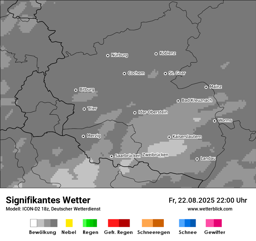 Modellkarten Signifikantes Wetter