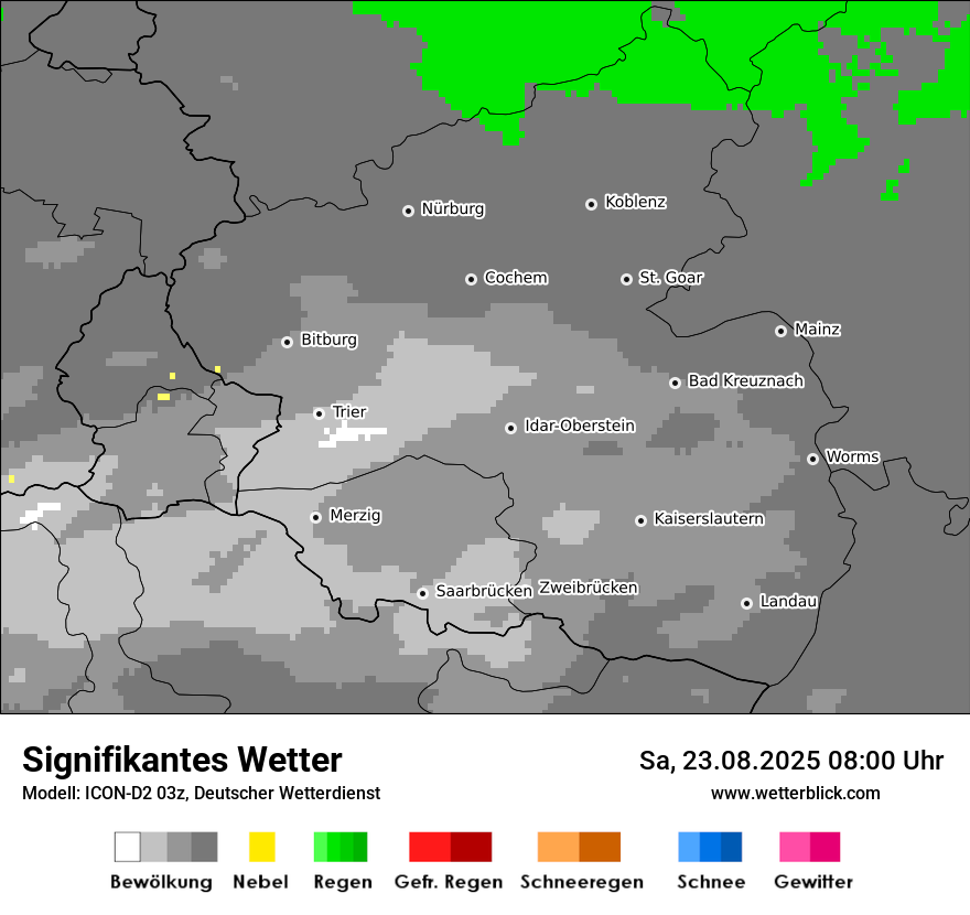 Modellkarten Signifikantes Wetter