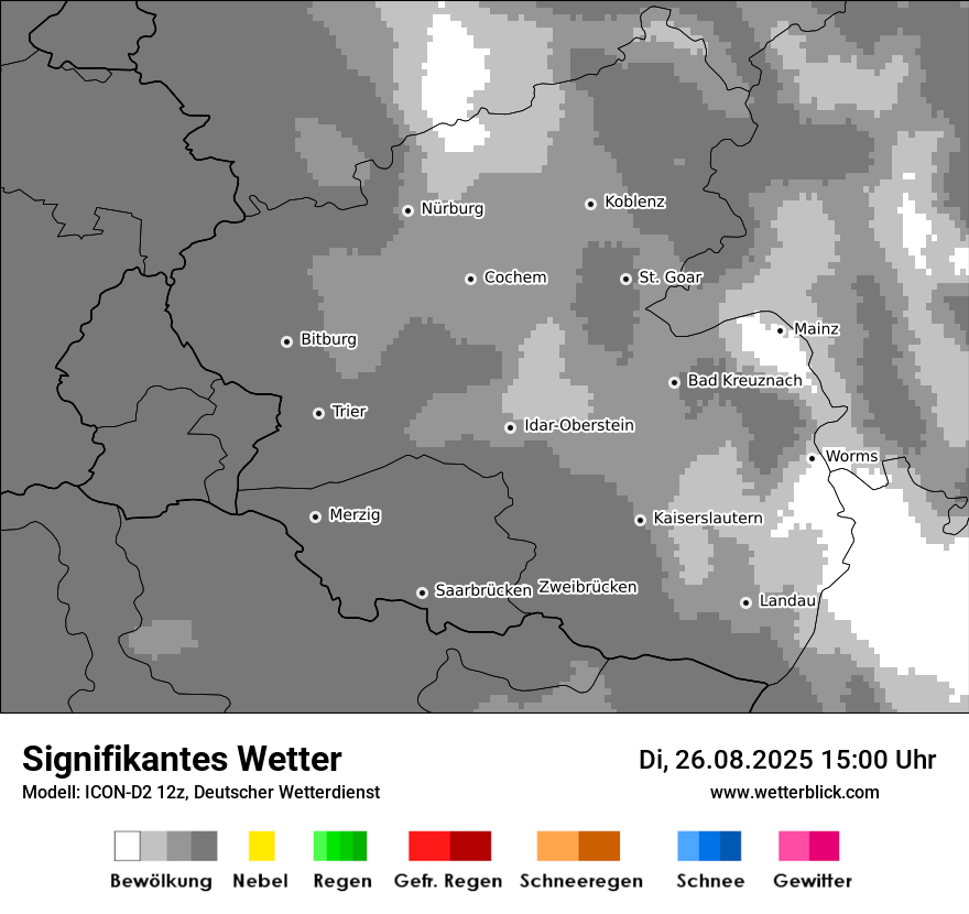 Modellkarten Signifikantes Wetter