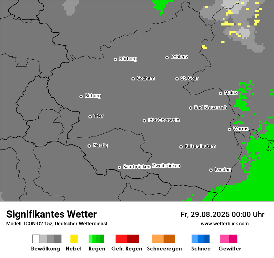Modellkarten Signifikantes Wetter