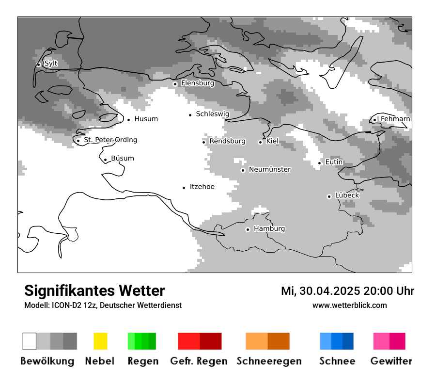 Modellkarten Signifikantes Wetter