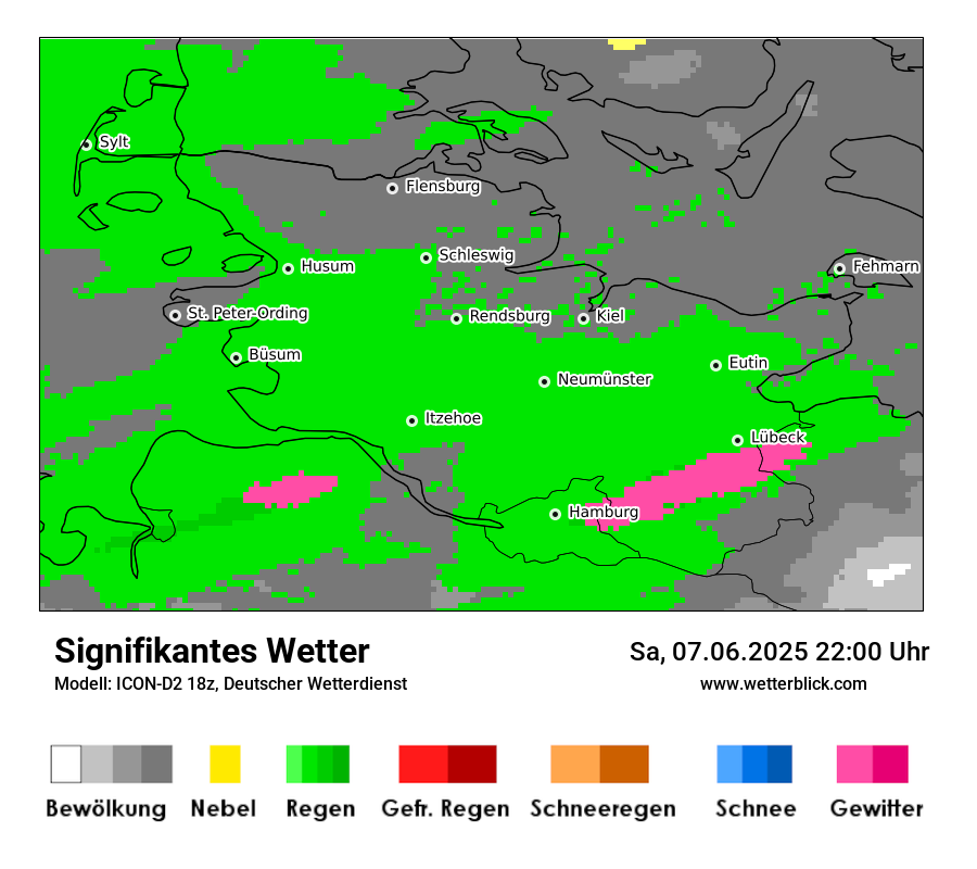 Modellkarten Signifikantes Wetter