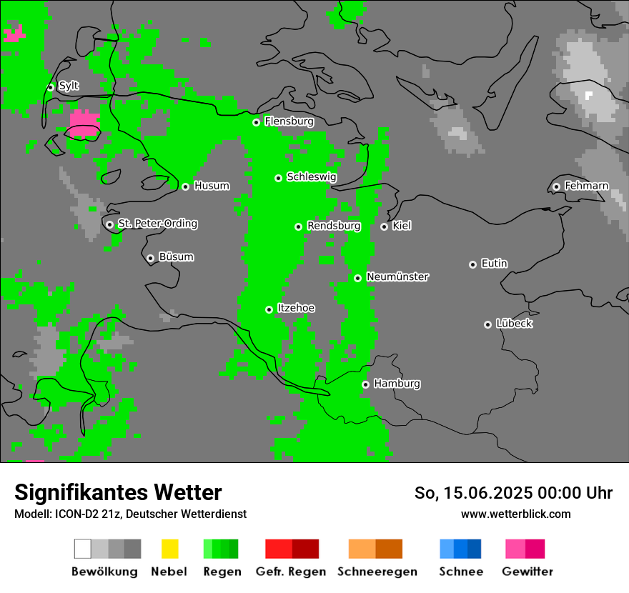 Modellkarten Signifikantes Wetter