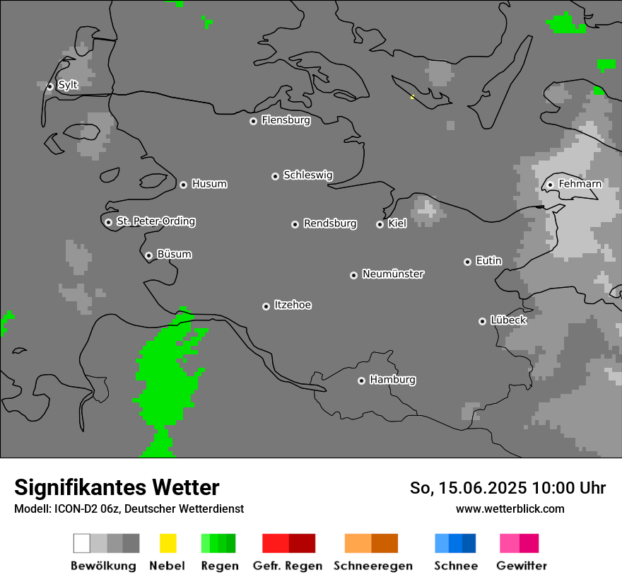Modellkarten Signifikantes Wetter