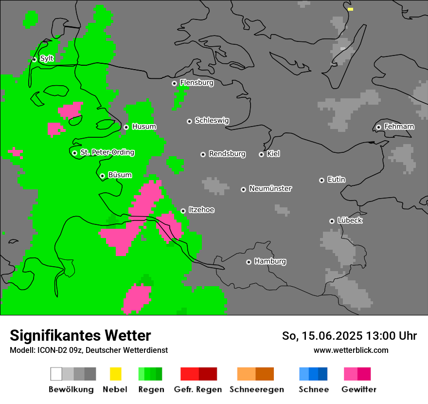 Modellkarten Signifikantes Wetter