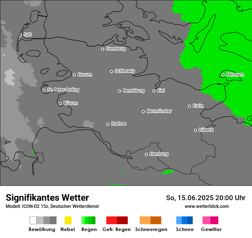 Modellkarten Signifikantes Wetter