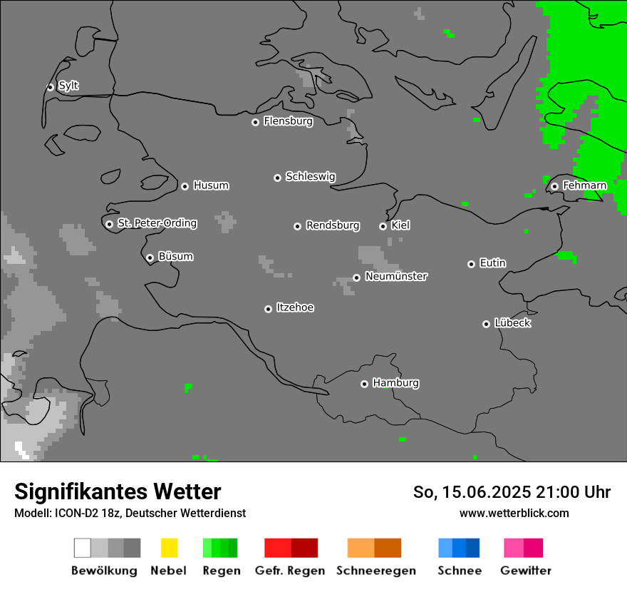 Modellkarten Signifikantes Wetter