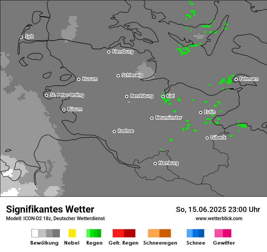 Modellkarten Signifikantes Wetter
