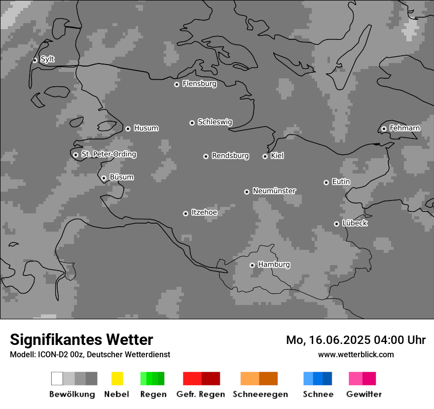 Modellkarten Signifikantes Wetter