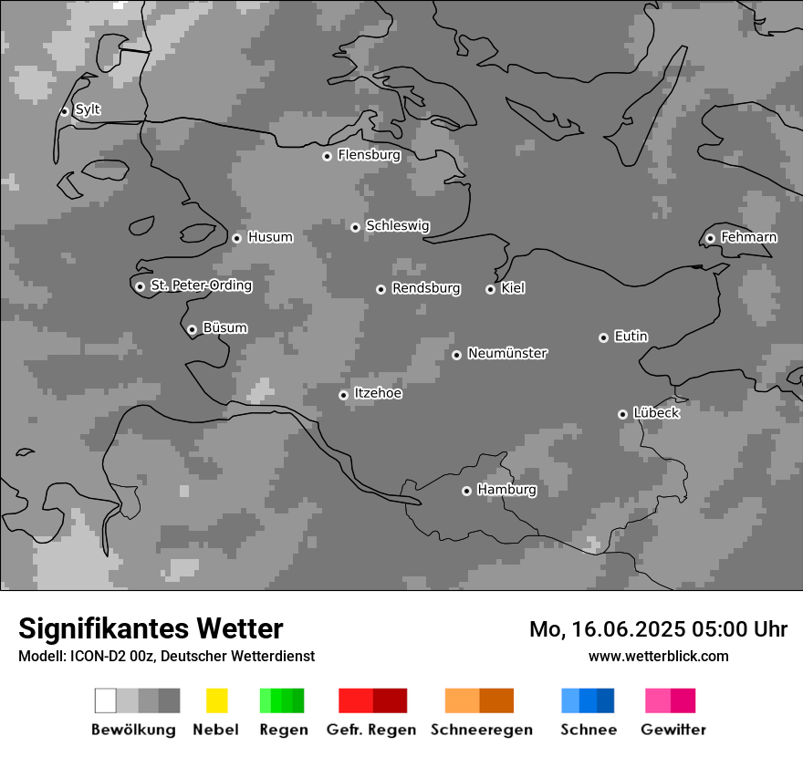 Modellkarten Signifikantes Wetter