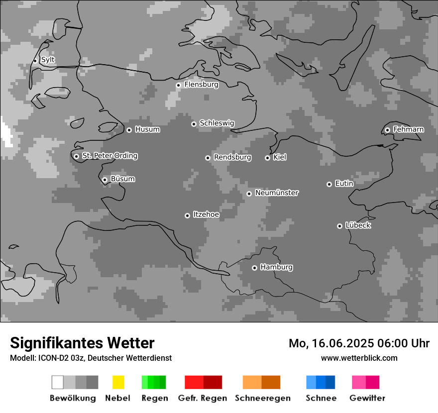 Modellkarten Signifikantes Wetter