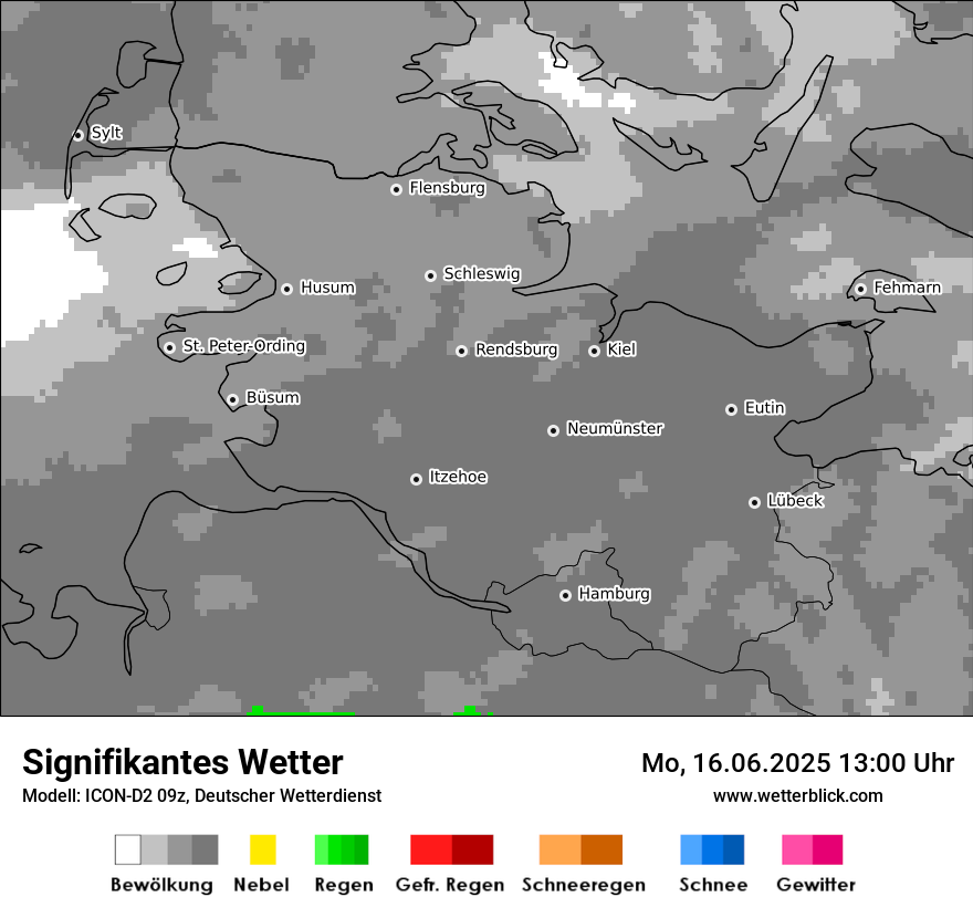 Modellkarten Signifikantes Wetter