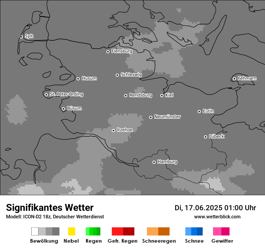 Modellkarten Signifikantes Wetter