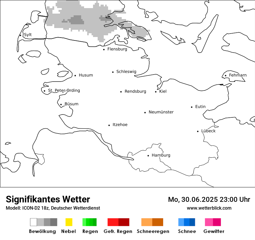 Modellkarten Signifikantes Wetter