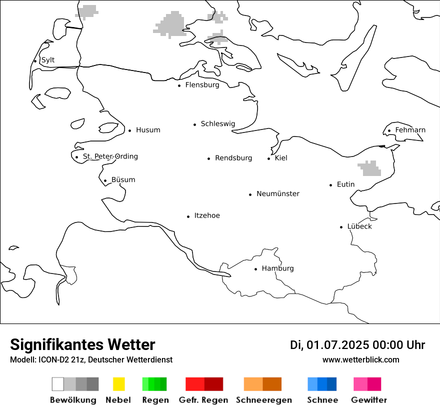 Modellkarten Signifikantes Wetter